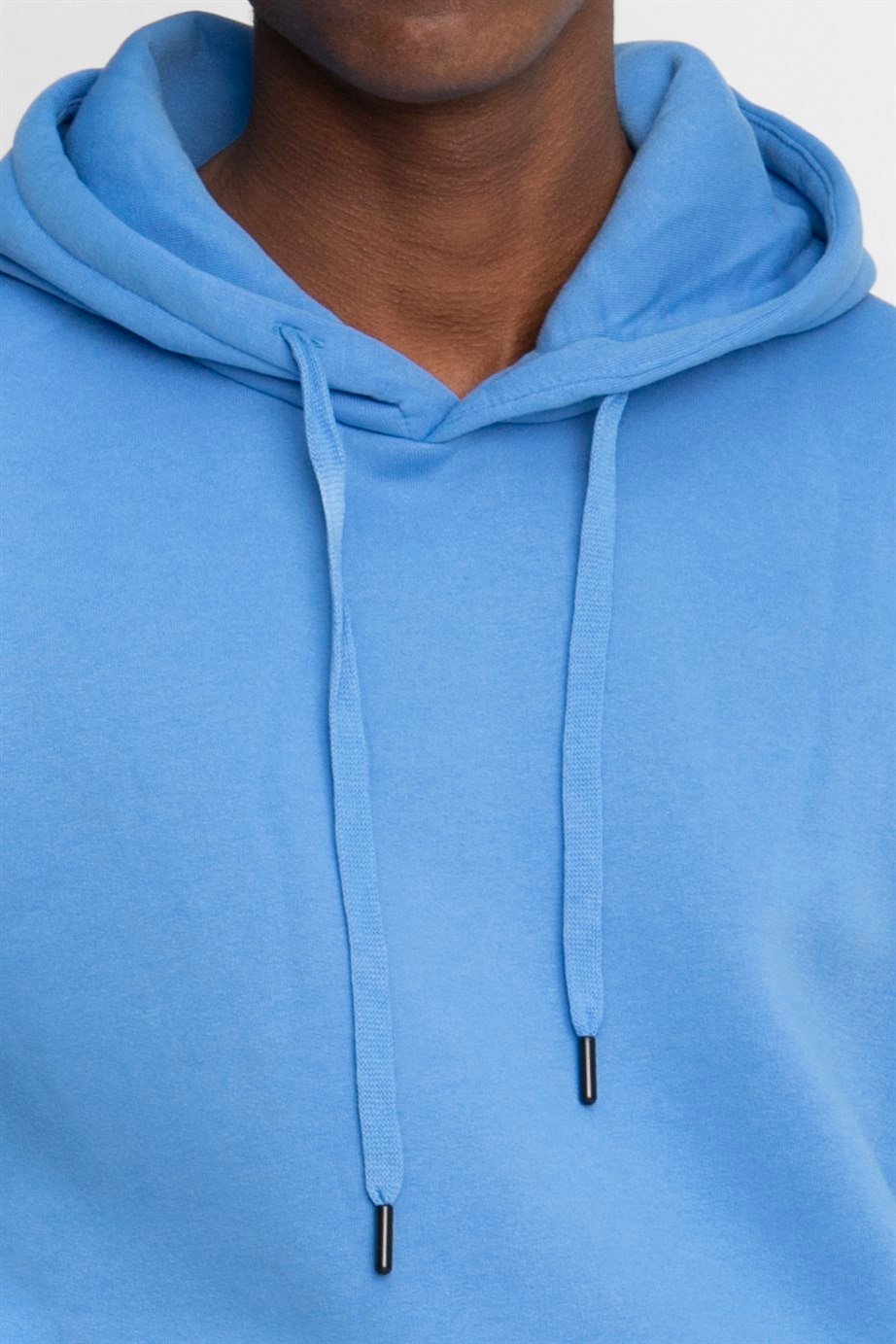 Pamuk Kapüşonlu Basıc Unisex Sweatshirt