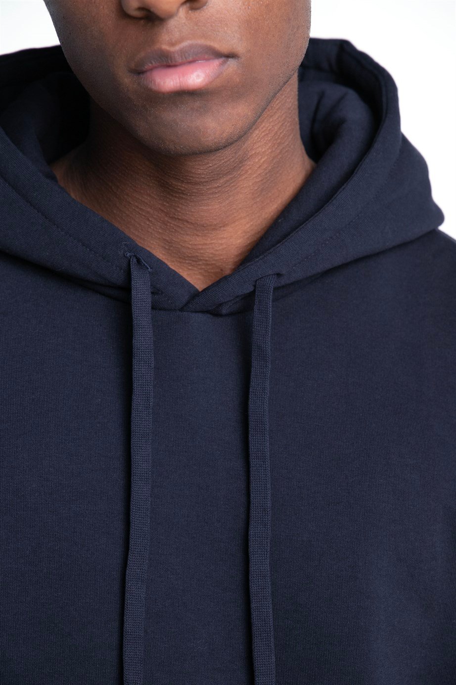 Pamuk Kapüşonlu Basıc Unisex Sweatshirt