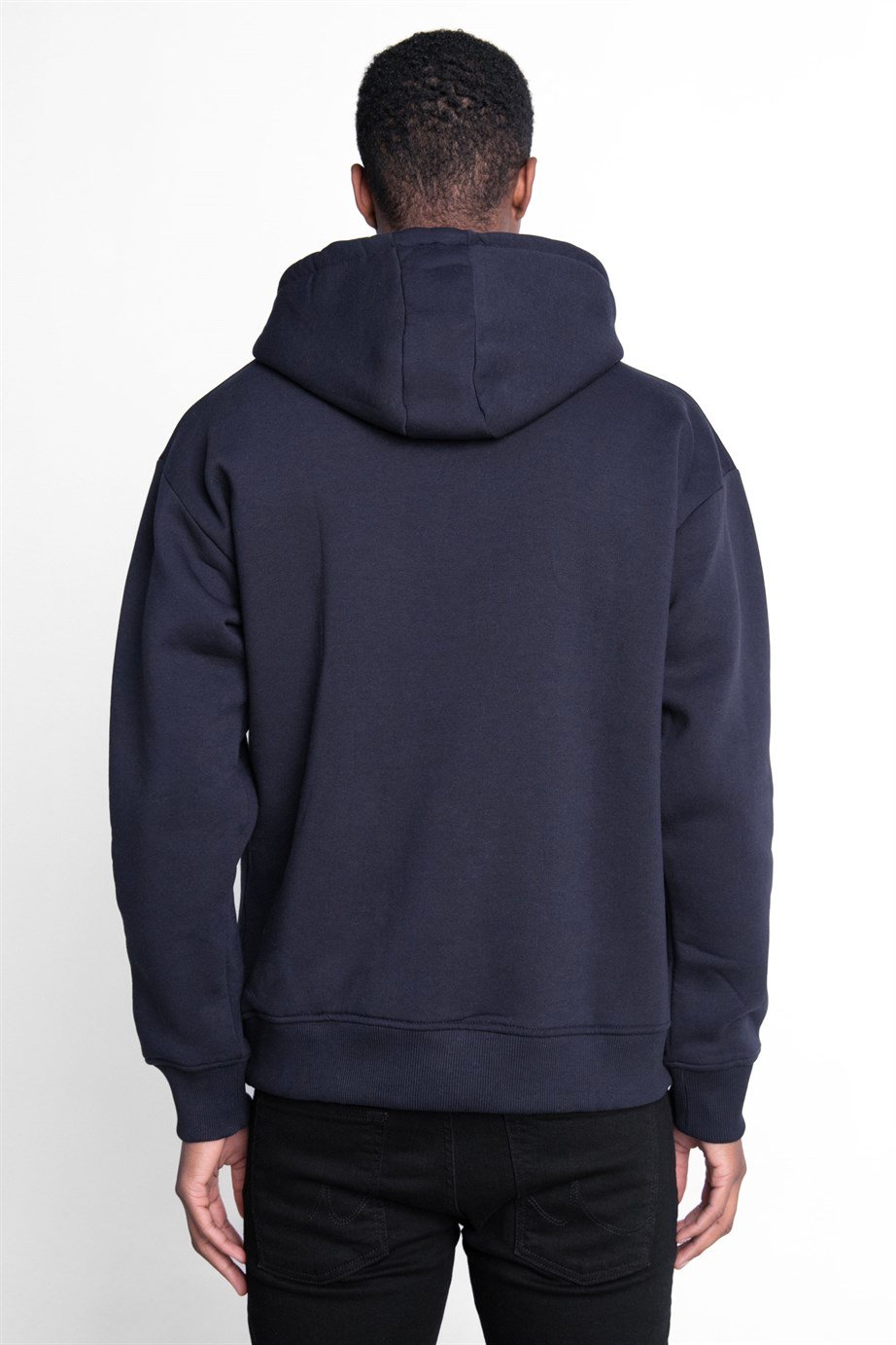Pamuk Kapüşonlu Basıc Unisex Sweatshirt