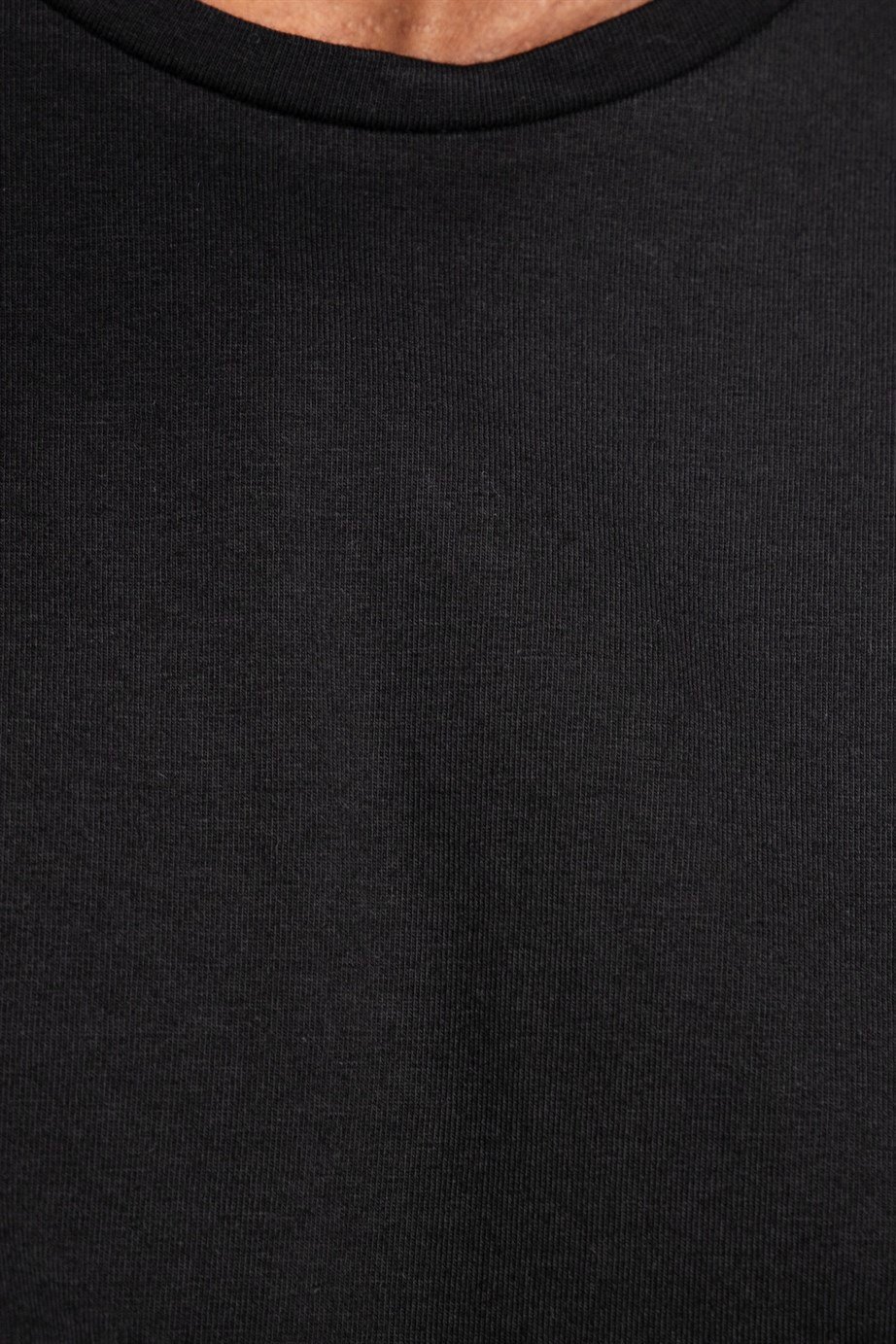 Slim Fit Bisiklet Yaka Düz Basıc Kısa Kol T-Shirt