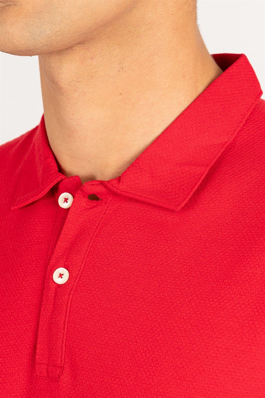 Tudors Slim Fit Dar Kesim Desenli Polo Yaka Erkek T-Shirt