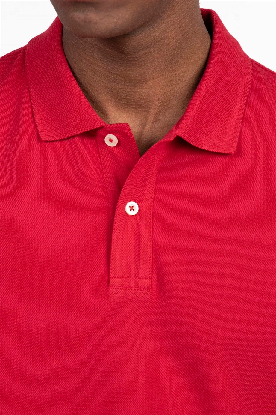 Slim Fit Düz Polo Yaka Erkek T-Shirt