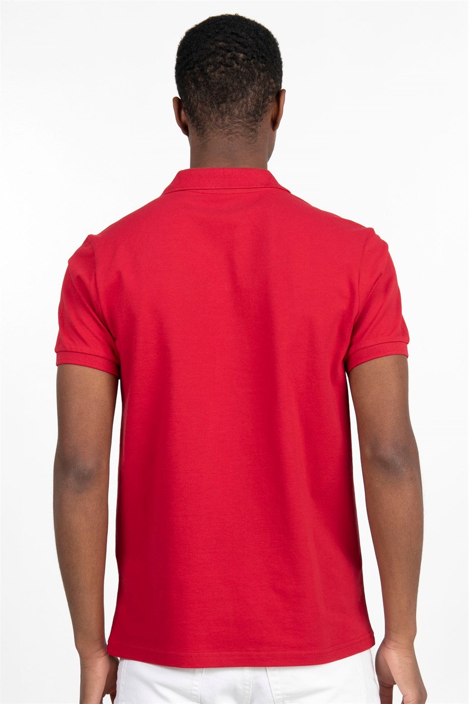 Slim Fit Düz Polo Yaka Erkek T-Shirt