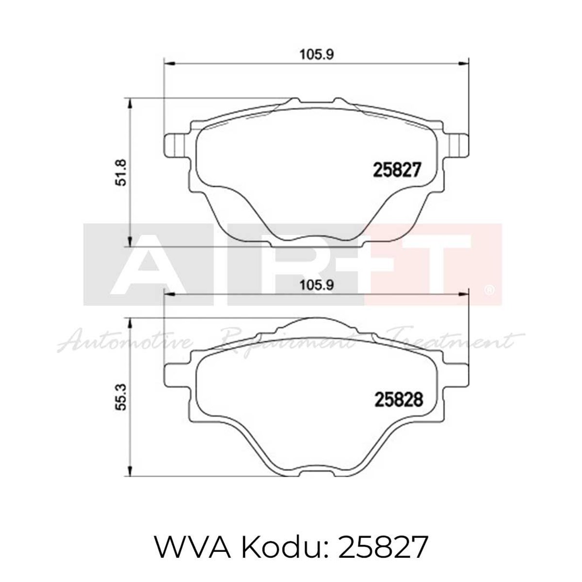 Balata Citroen Berlingo (18-) DS7 (17-) C4 Picasso (16-) C4 Spacetourer (18-) Peugeot Rıfter (18-) 508 II (18-) 3008 (16-) 5008 II (17-) 308 II 308 SW II (14-) Arka