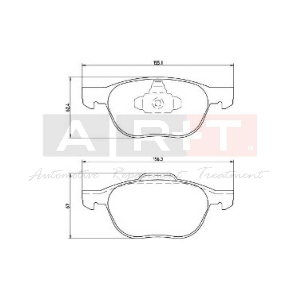 Balata Ford Focus C-Max (03-) C-Max II Grand C-Max (10-) Focus II Focus III Kuga Volvo S40 (04-) V50 (04-) C30 (06-) C70 (06-) V40 (12-) Ön
