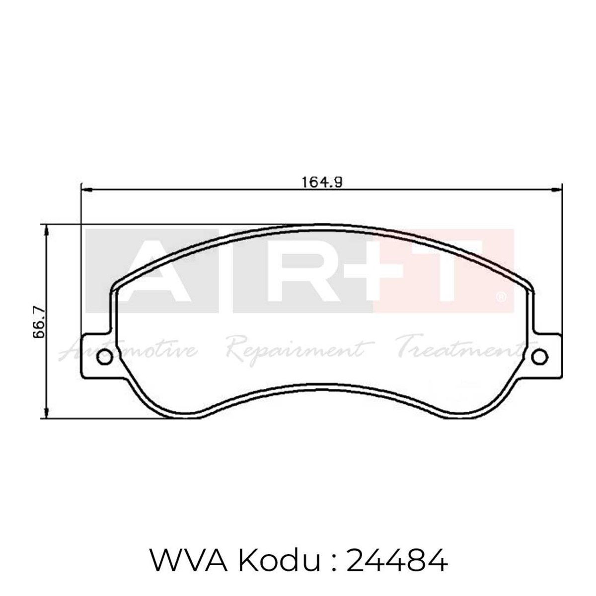 Balata Ford Transit V347 (06-) Tourneo Custom Transit Custom (12-) VW Amarok Ön -