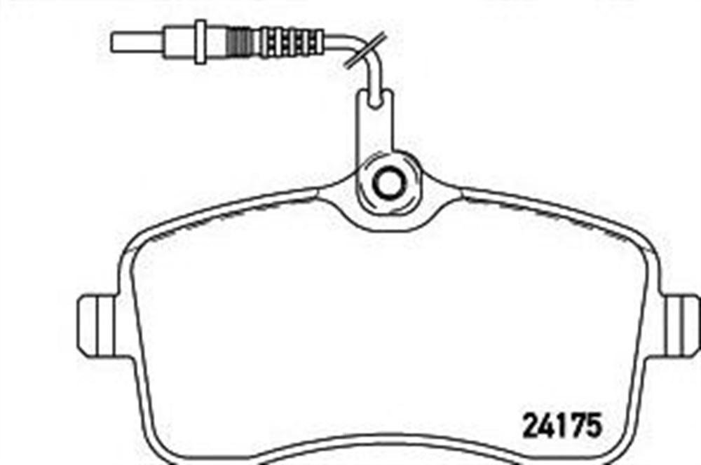 Balata Peugeot 407 1.6HDi 110 FAP,1.8, 1.8 16V, 2.0, 2.0 16V, 2.0 Bioflex, 2.0 HDI, 2.0 Hdi Ön İkaz Kablolu