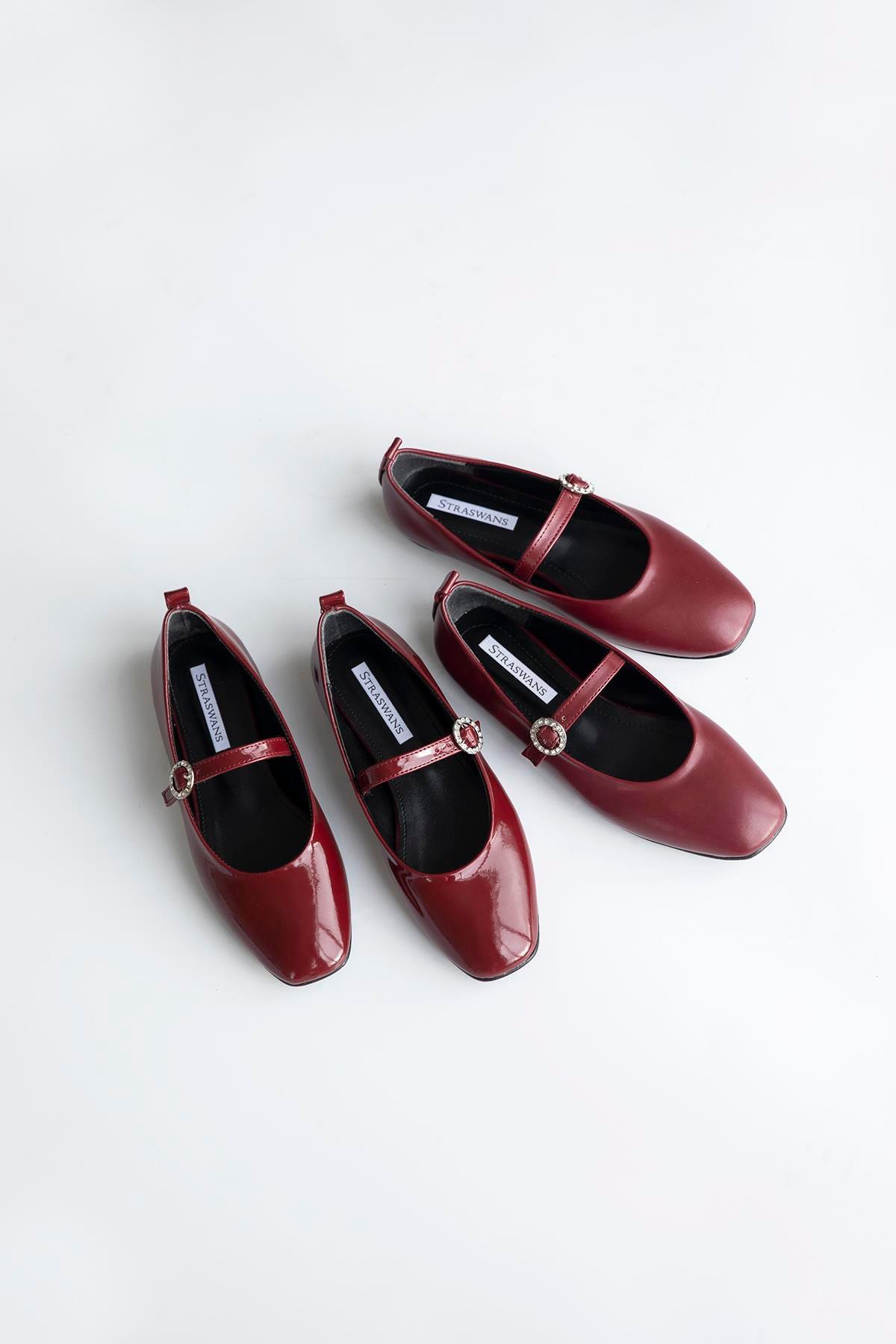 Berny  Kadın  Kemer  Detay  Deri  Babet Bordo