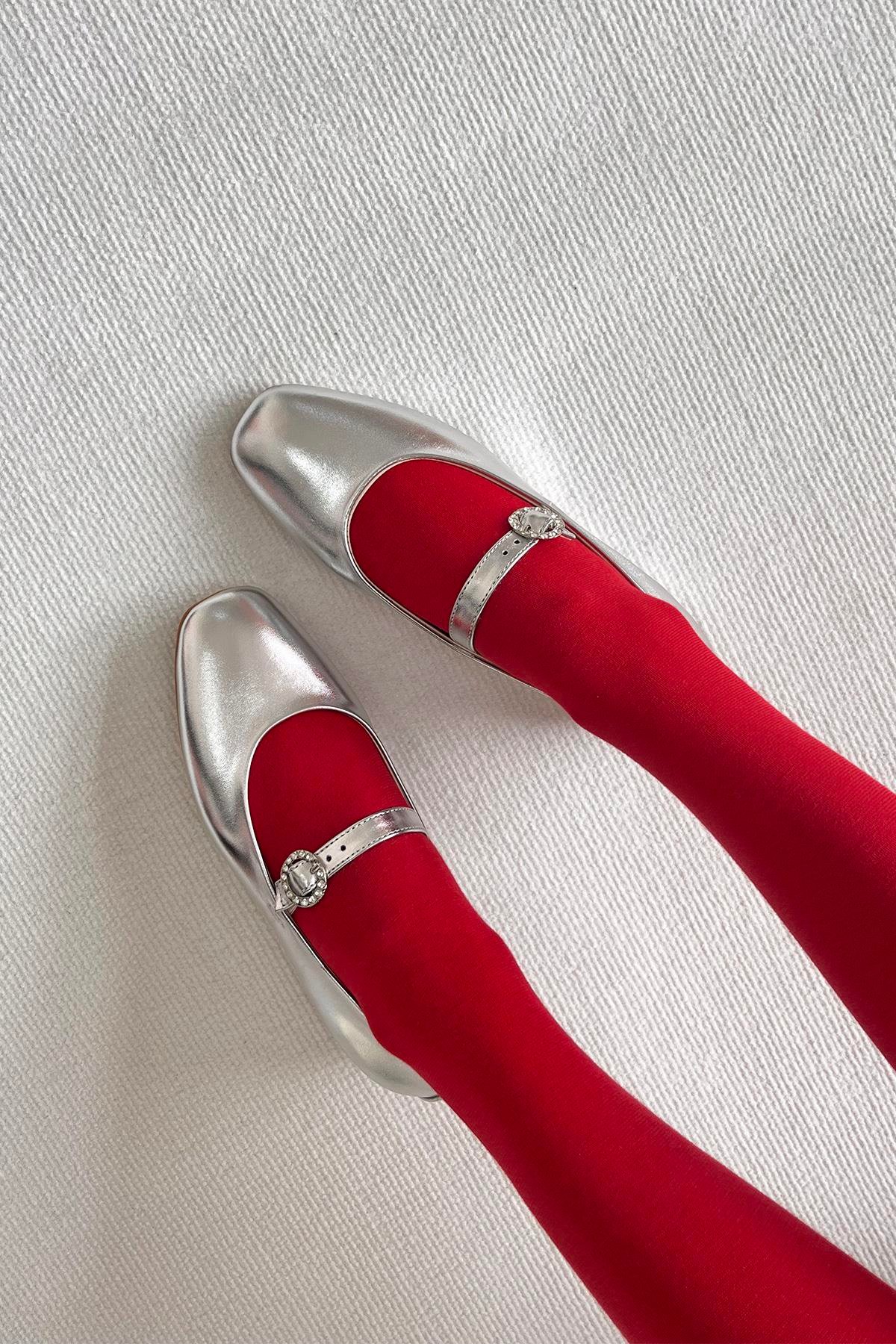 Berny  Kadın  Kemer  Detay  Deri  Babet Gümüş