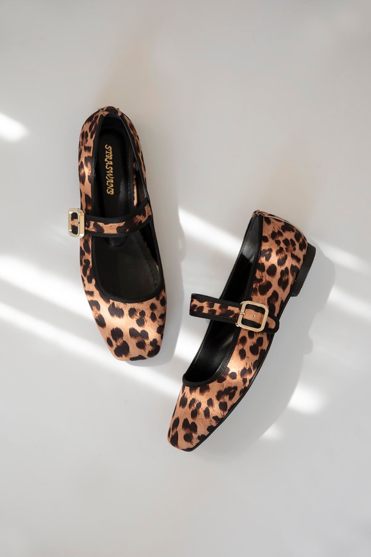 Carlisa Kadın  Kemer  Detay  Kumaş Babet Leopar