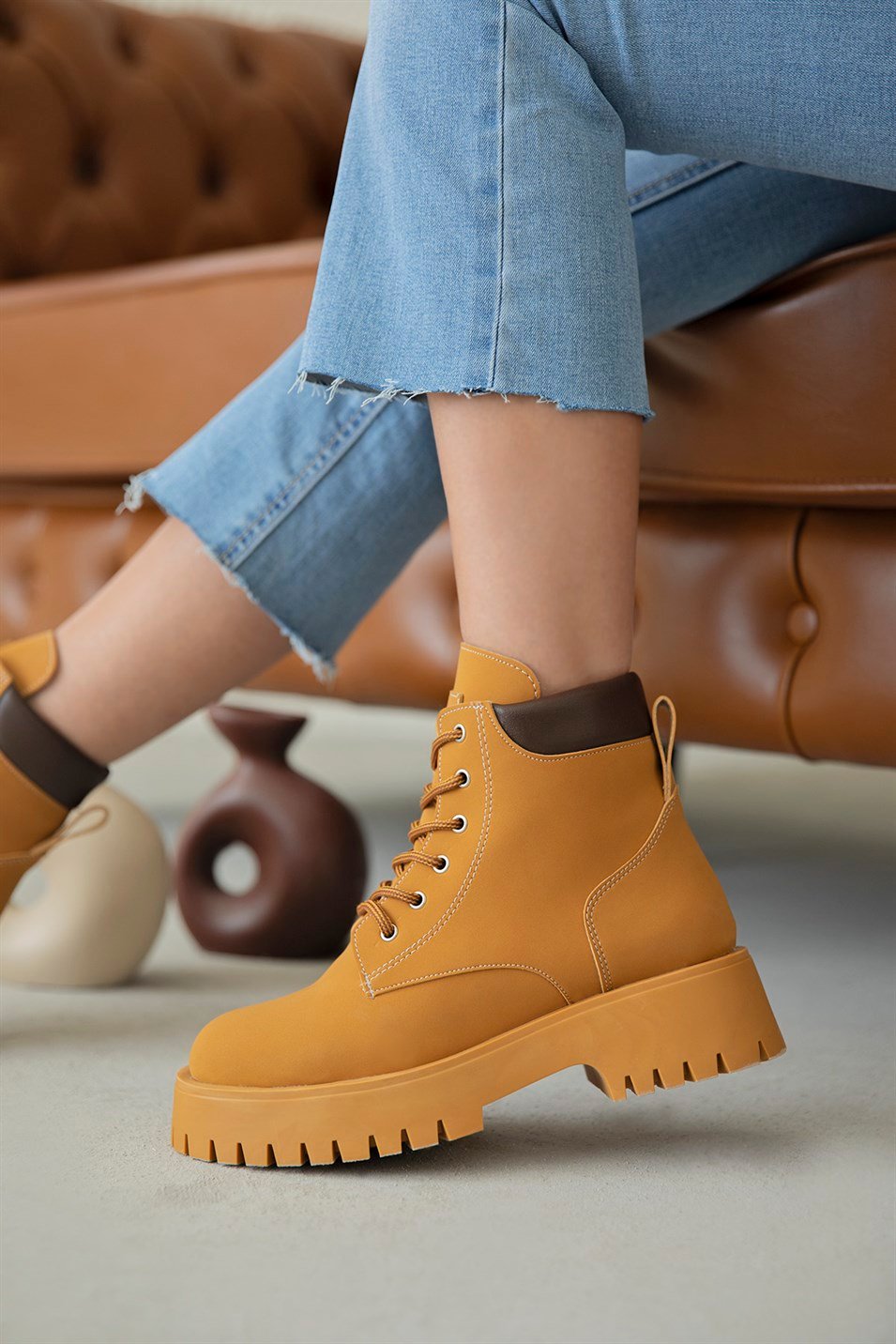 Danial Kadın  Spor  Nubuk Postal  Bot Hardal