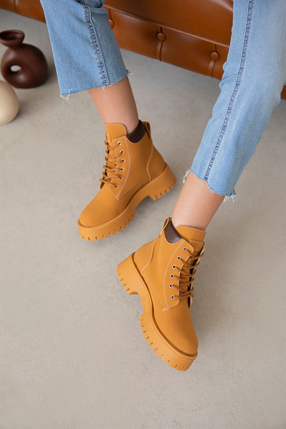 Danial Kadın  Spor  Nubuk Postal  Bot Hardal