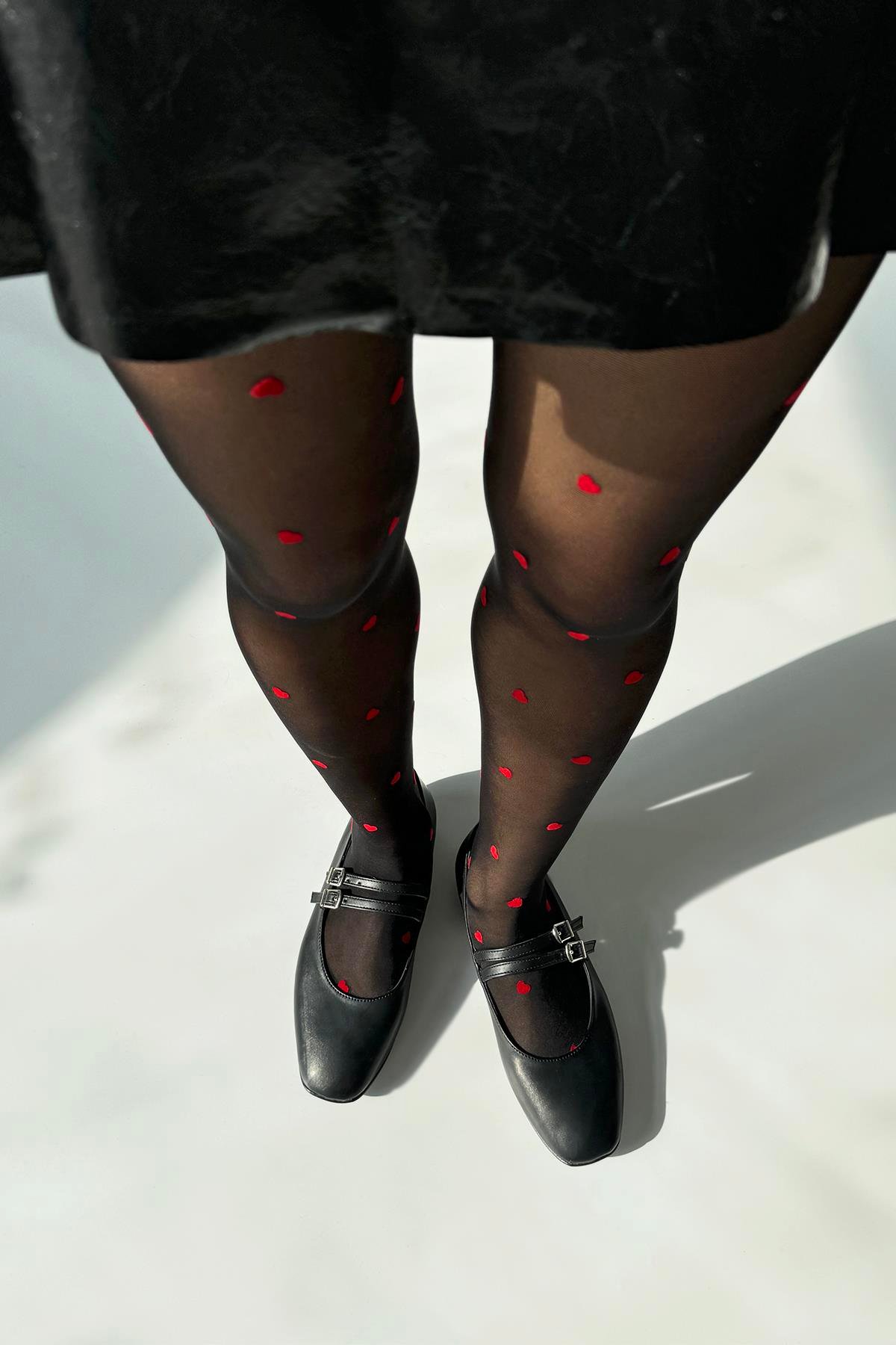 Elvira   Kadın  Kemer  Detay  Deri  Babet Siyah