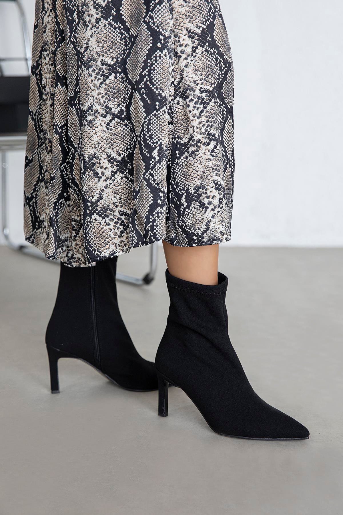 Erıca Kadın Streç Kumaş Bot Siyah