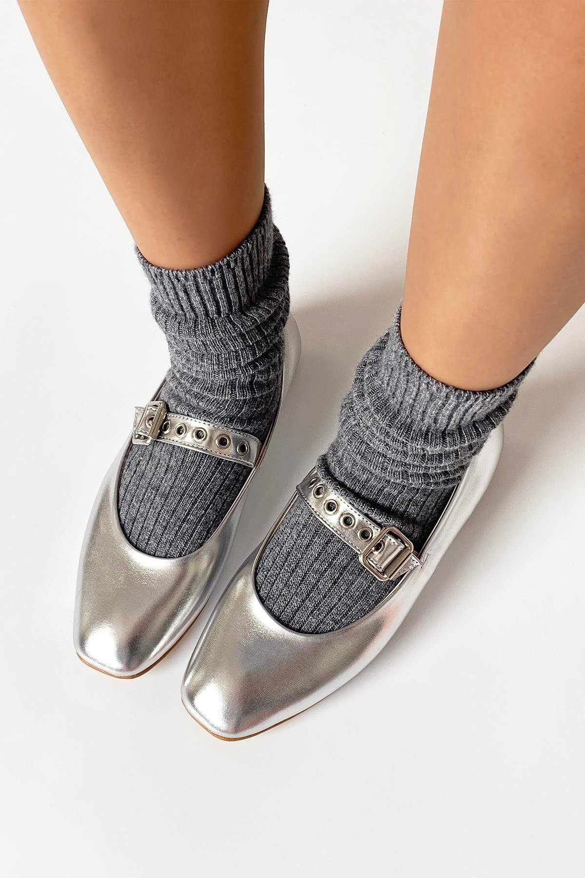 Jules  Kadın  Kemer  Detay  Deri  Babet Gümüş