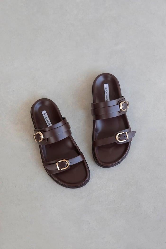 Keysi Kadın Toka Detay Günlük Konfor Terlik Kahve