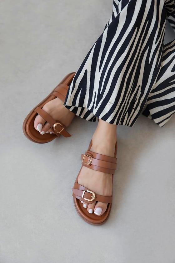 Keysi Kadın Toka Detay Günlük Konfor Terlik Taba