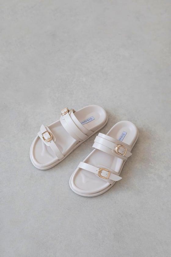 Keysi Kadın Toka Detay Günlük Konfor Terlik Bej