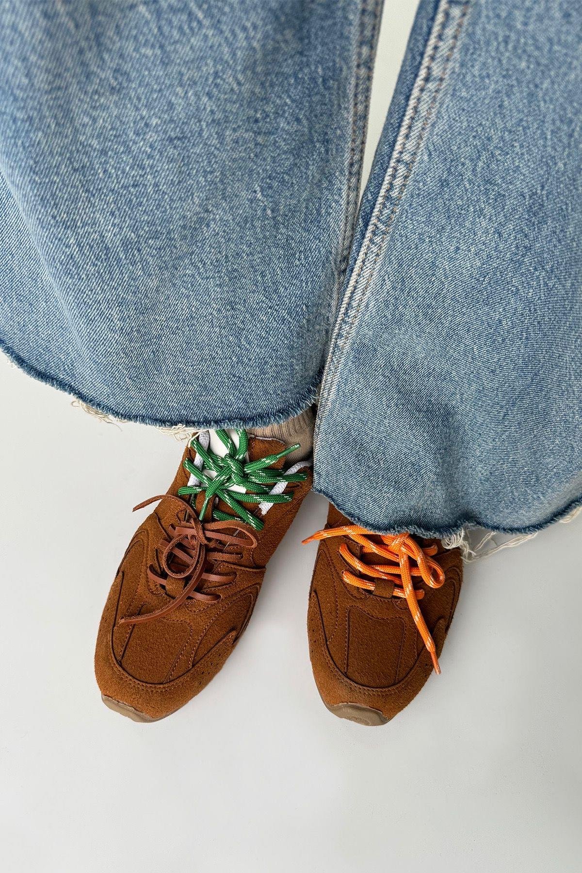 Lera Kadın  Süet Spor Ayakkabı Taba