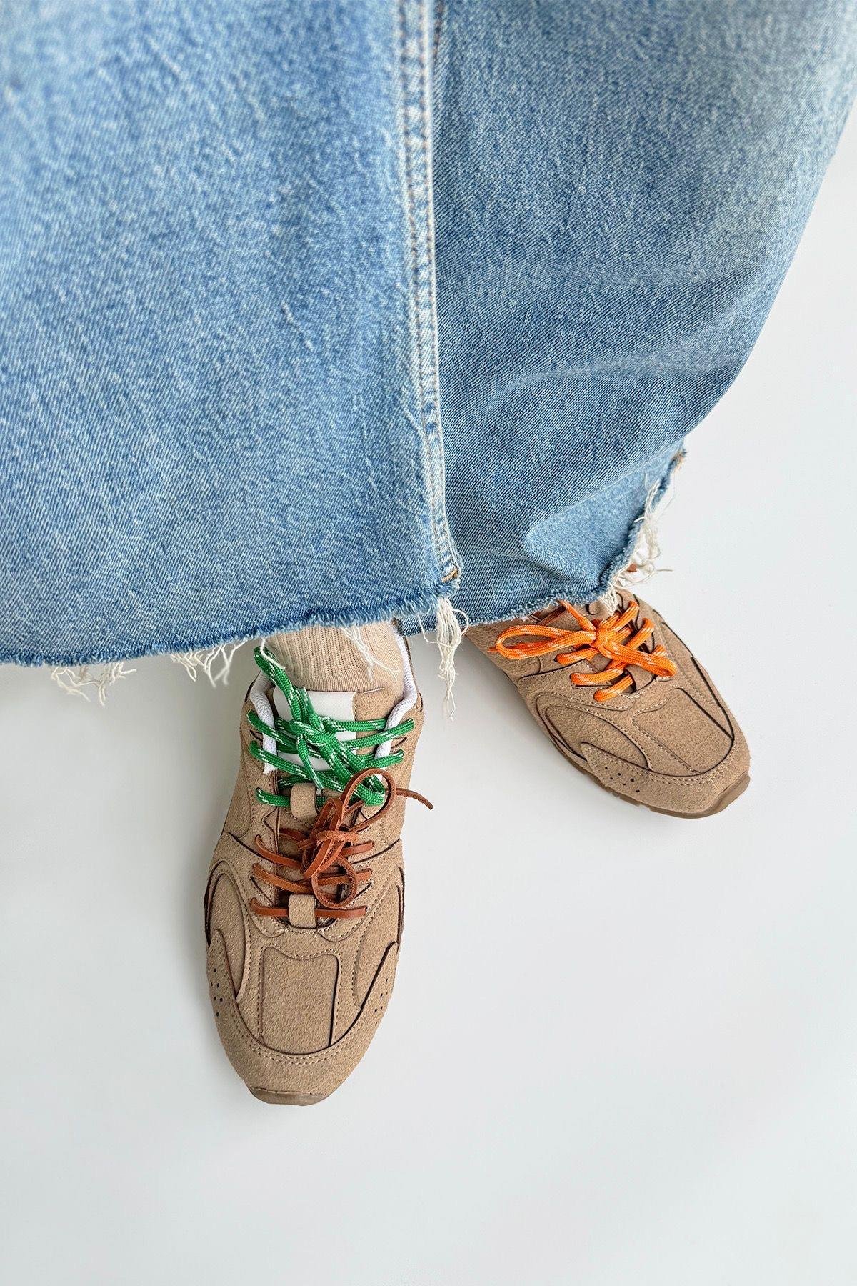 Lera Kadın  Süet Spor Ayakkabı Vizon