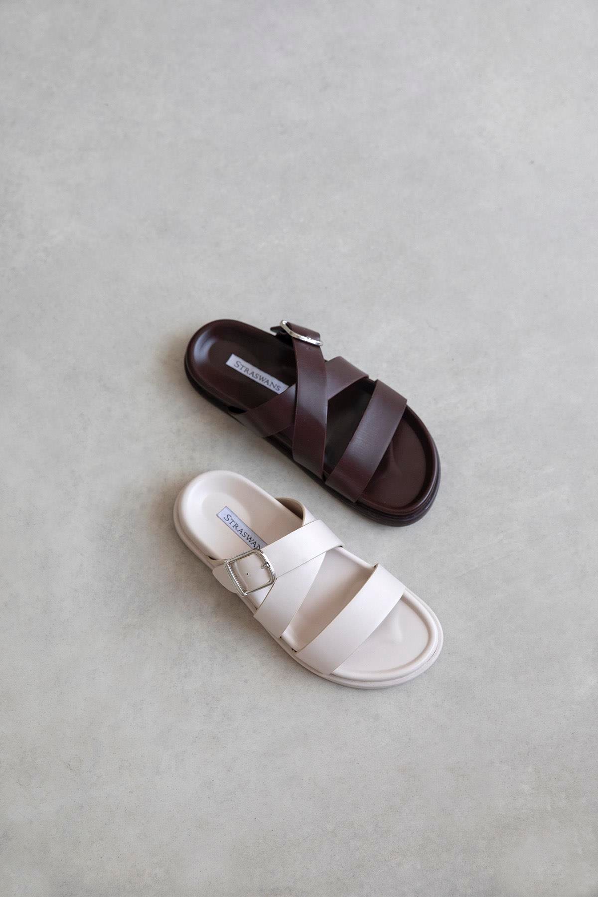 Norkys Kadın Toka Detay Günlük Konfor Terlik Bej