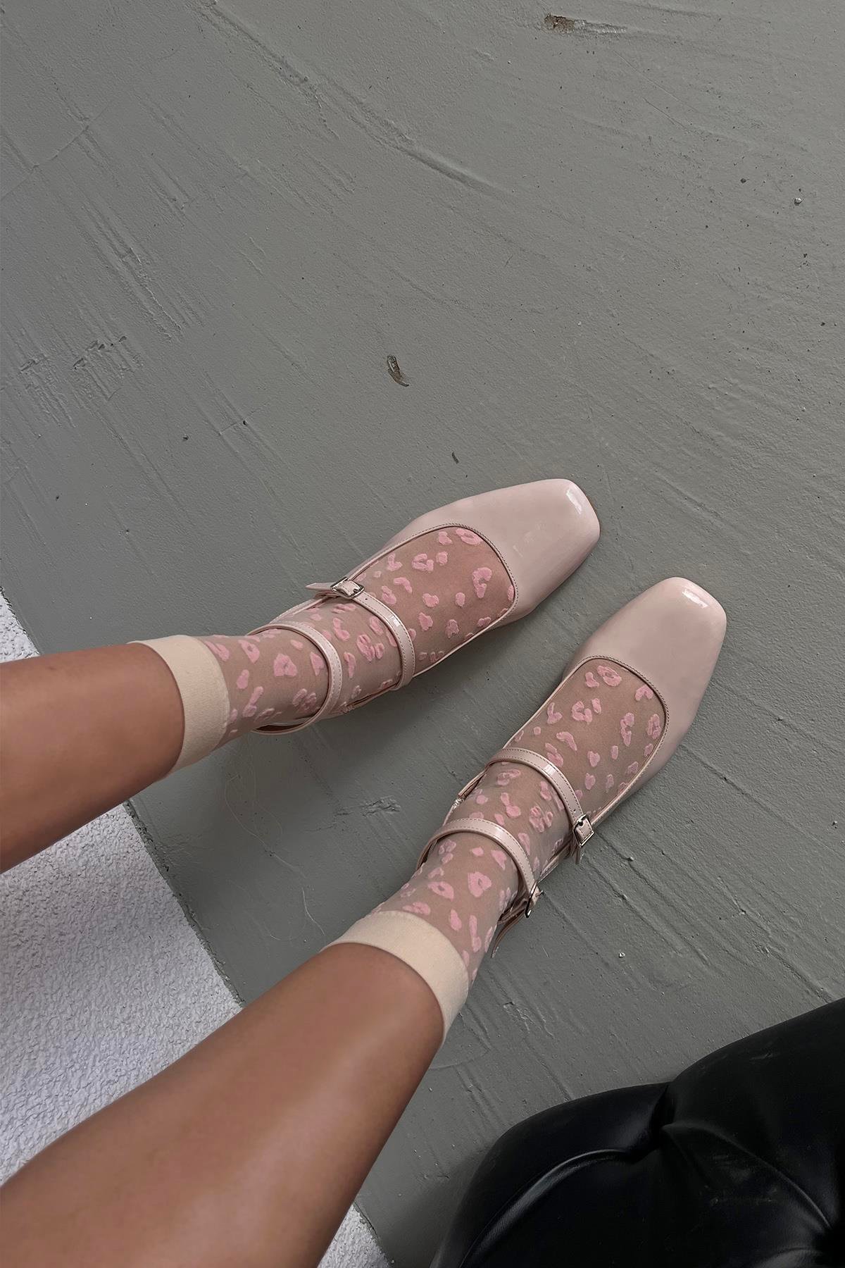 Viola Kadın  Topuklu Rugan Ayakkabı Bej