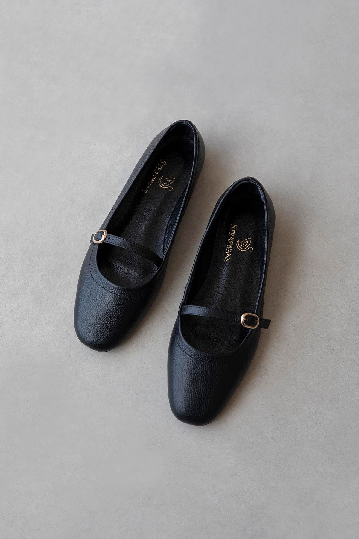 Wigins Kadın Hakiki Deri Babet Siyah