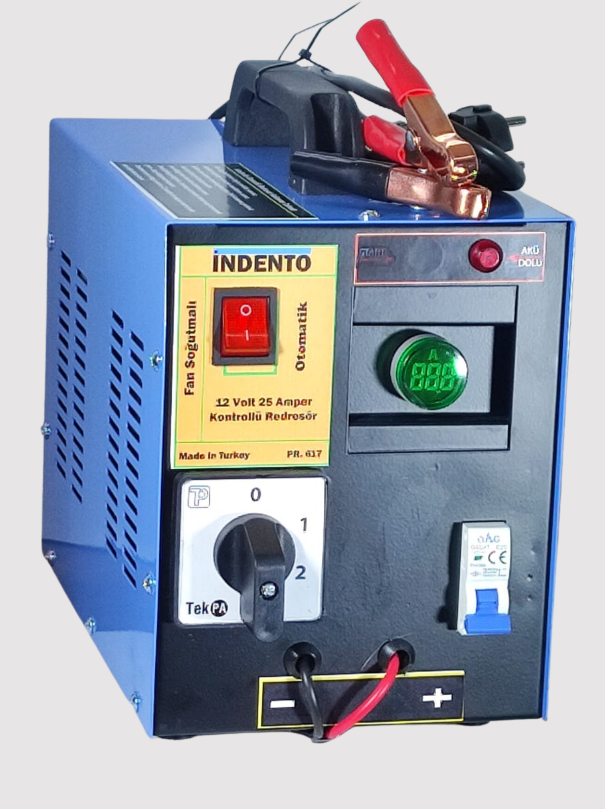 12 Volt 25 Amper Kontrollü Otomatik Redresör (Akü Şarj Cihazı) - 617
