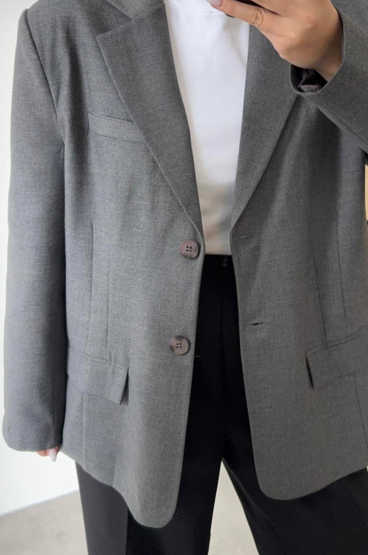 KADIN ANTRASIT BLAZERModa AkımıCeket
