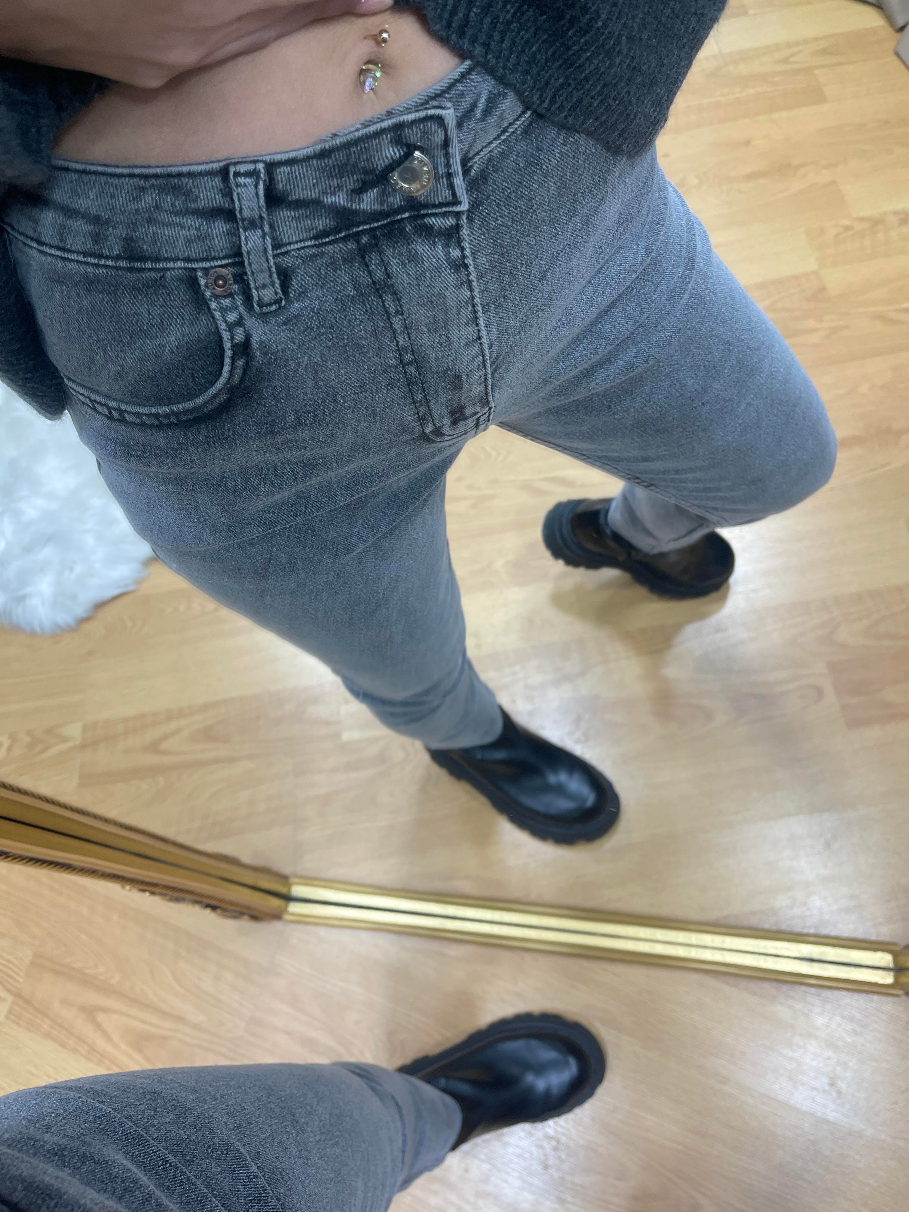 KADIN ANTRASIT BOYFIT JEAN Moda AkımıJean