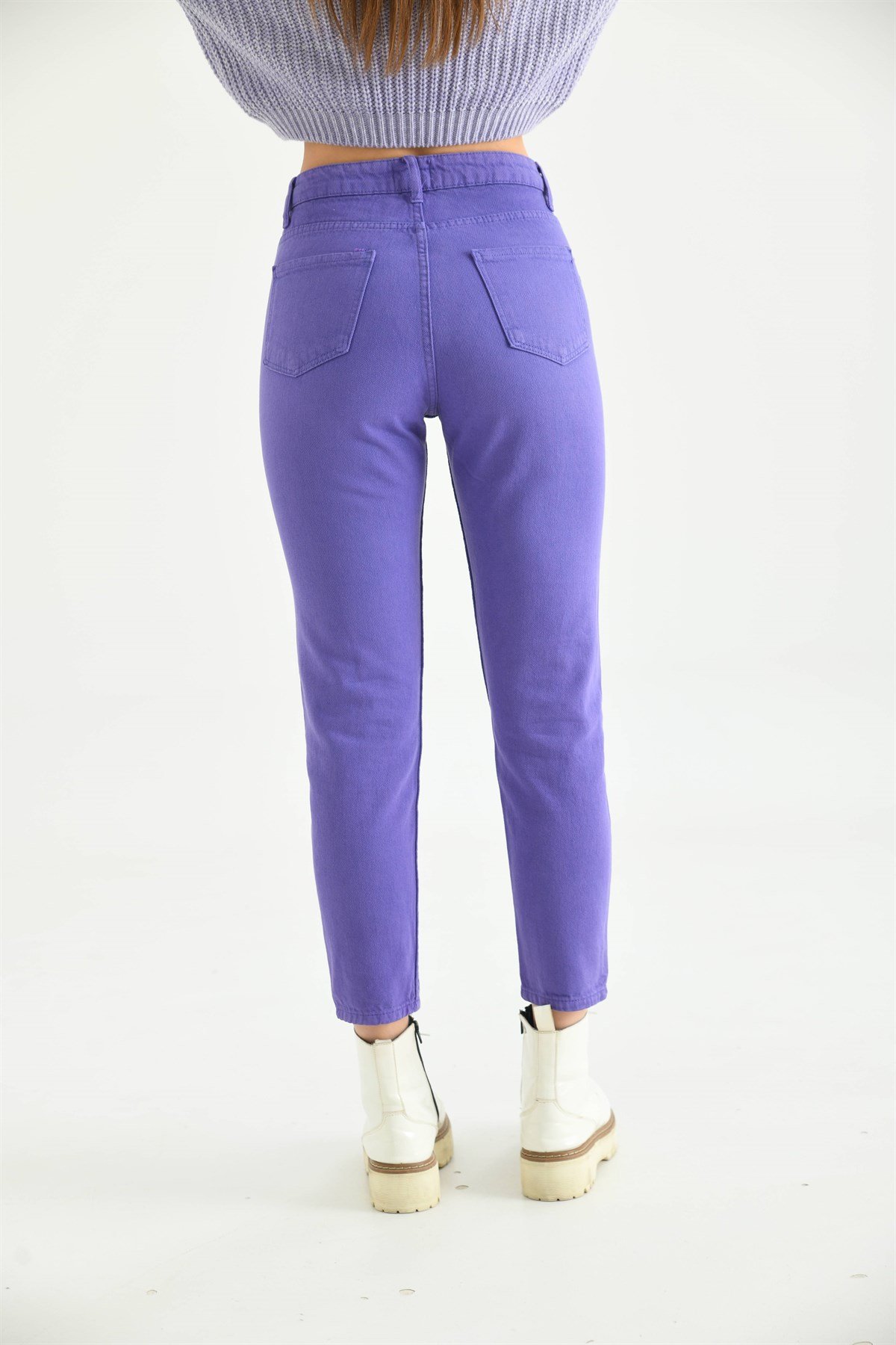 KADIN MOR MOM FİT JEAN Moda AkımıJean