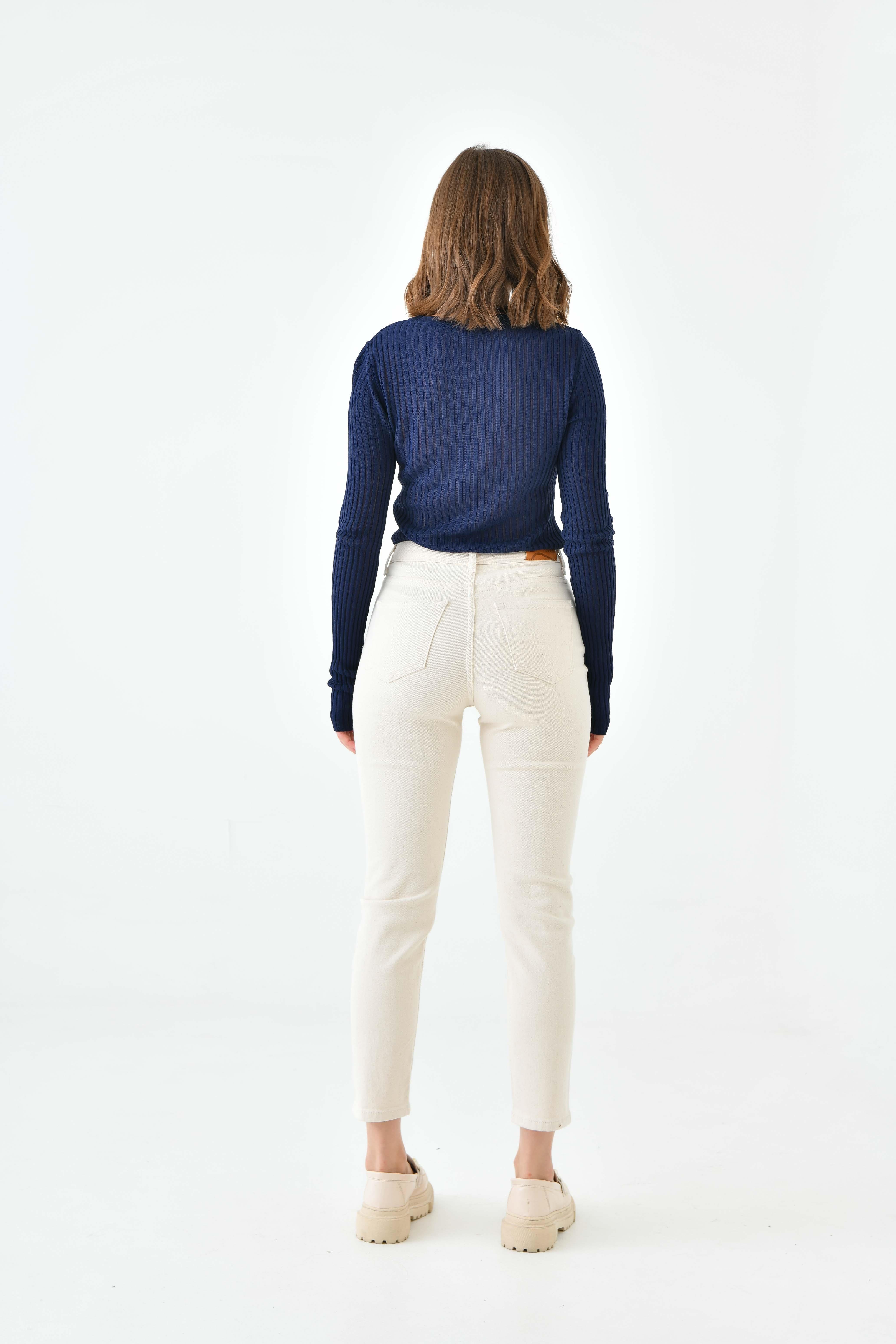 KADIN POWER LİKRALI EKRU JEANModa AkımıJean
