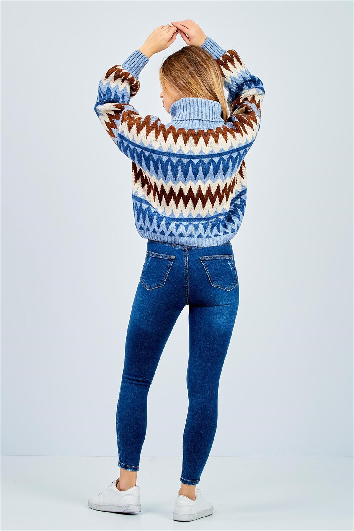Mavi Yüksek Bel Toparlayıcı Skinny Fit JeanModa AkımıJean
