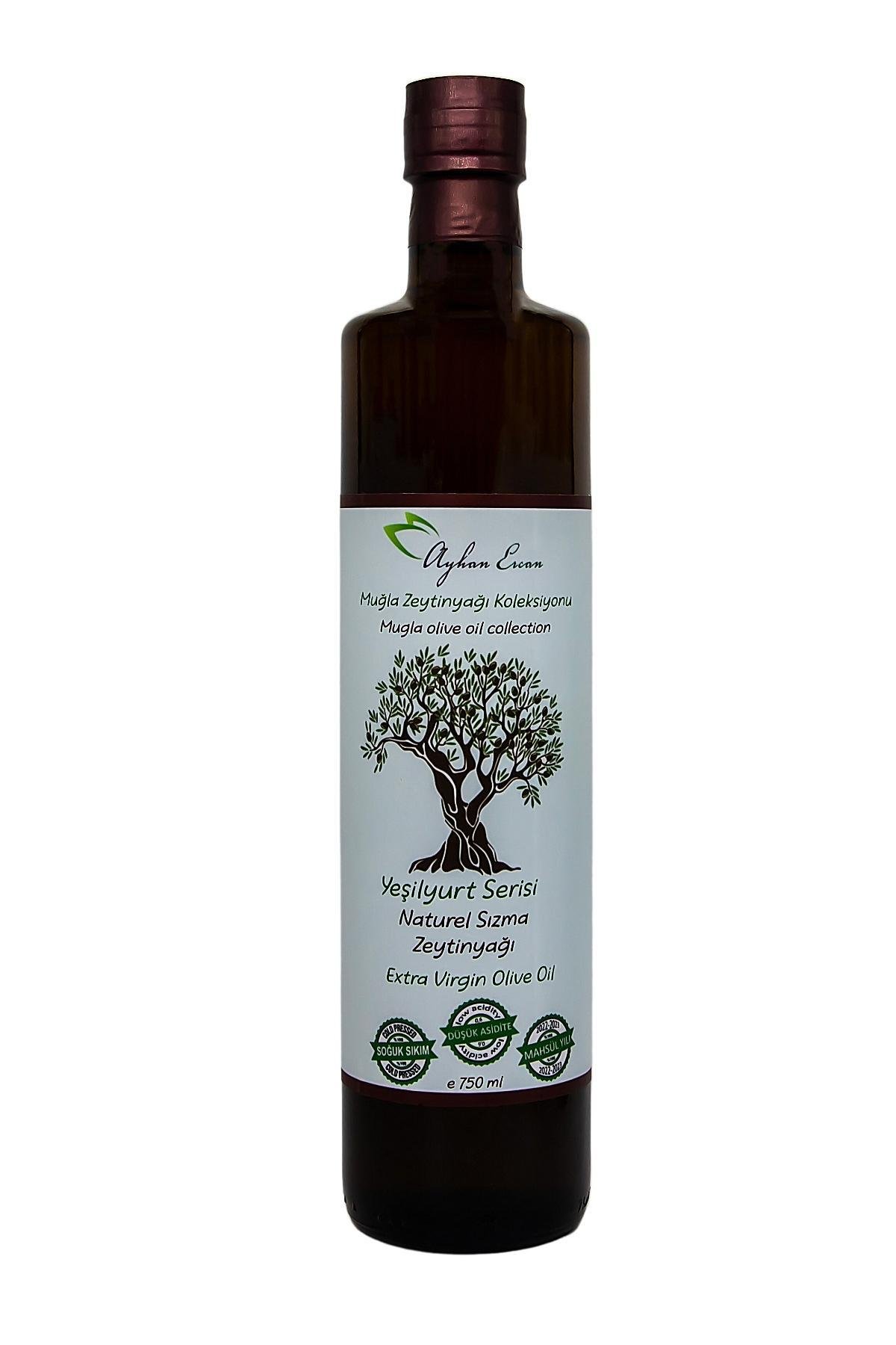 Ayhan Ercan Muğla Yeşilyurt Serisi Soğuk Sıkım Zeytinyağı 750 ml
