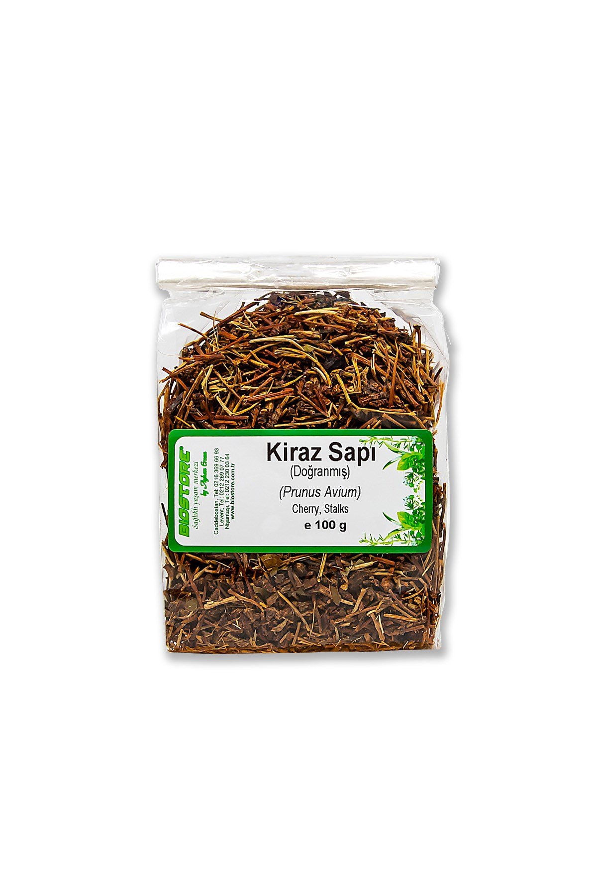 BIO STORE Kiraz Sapı Öğütülmüş 100 g