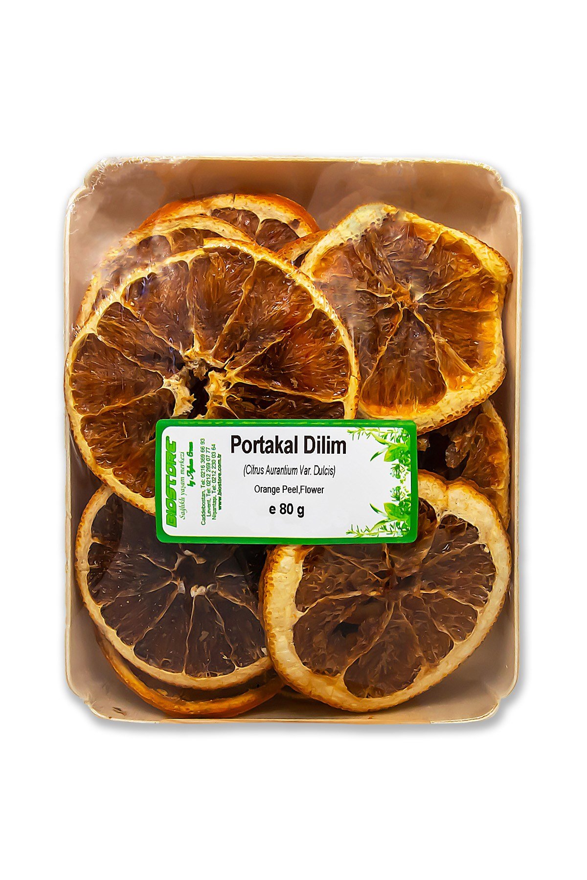BIO STORE Kurutulmuş Dilim Portakal 80 g (Şeker İlavesiz)