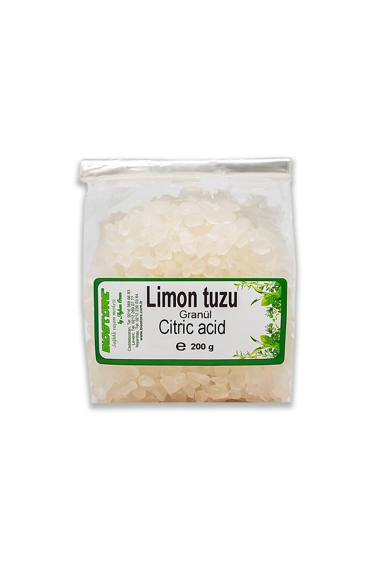 BIO STORE Limon Tuzu granül 200 g