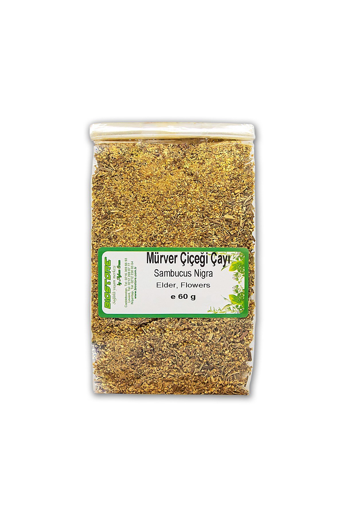 BIO STORE Mürver Çiçeği Çayı Öğütülmüş 60g