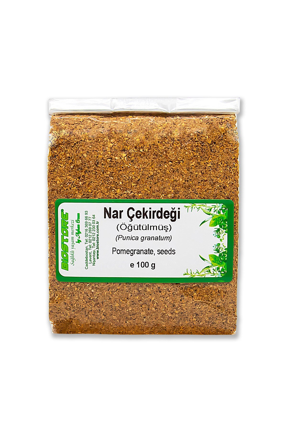 BIO STORE Öğütülmüş Nar Çekirdeği 100 g