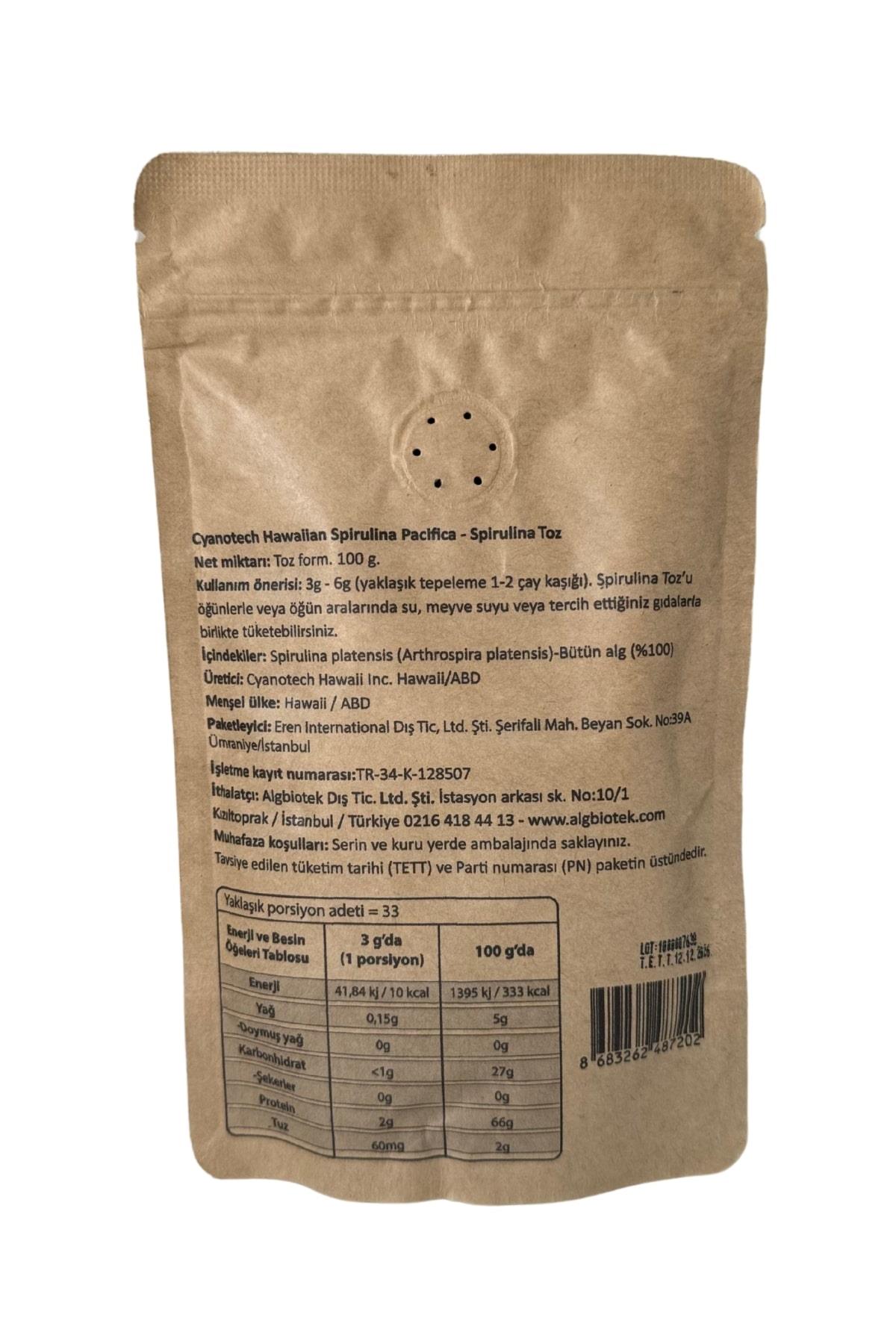 Hawaii Spirulina Pacifica 100 G