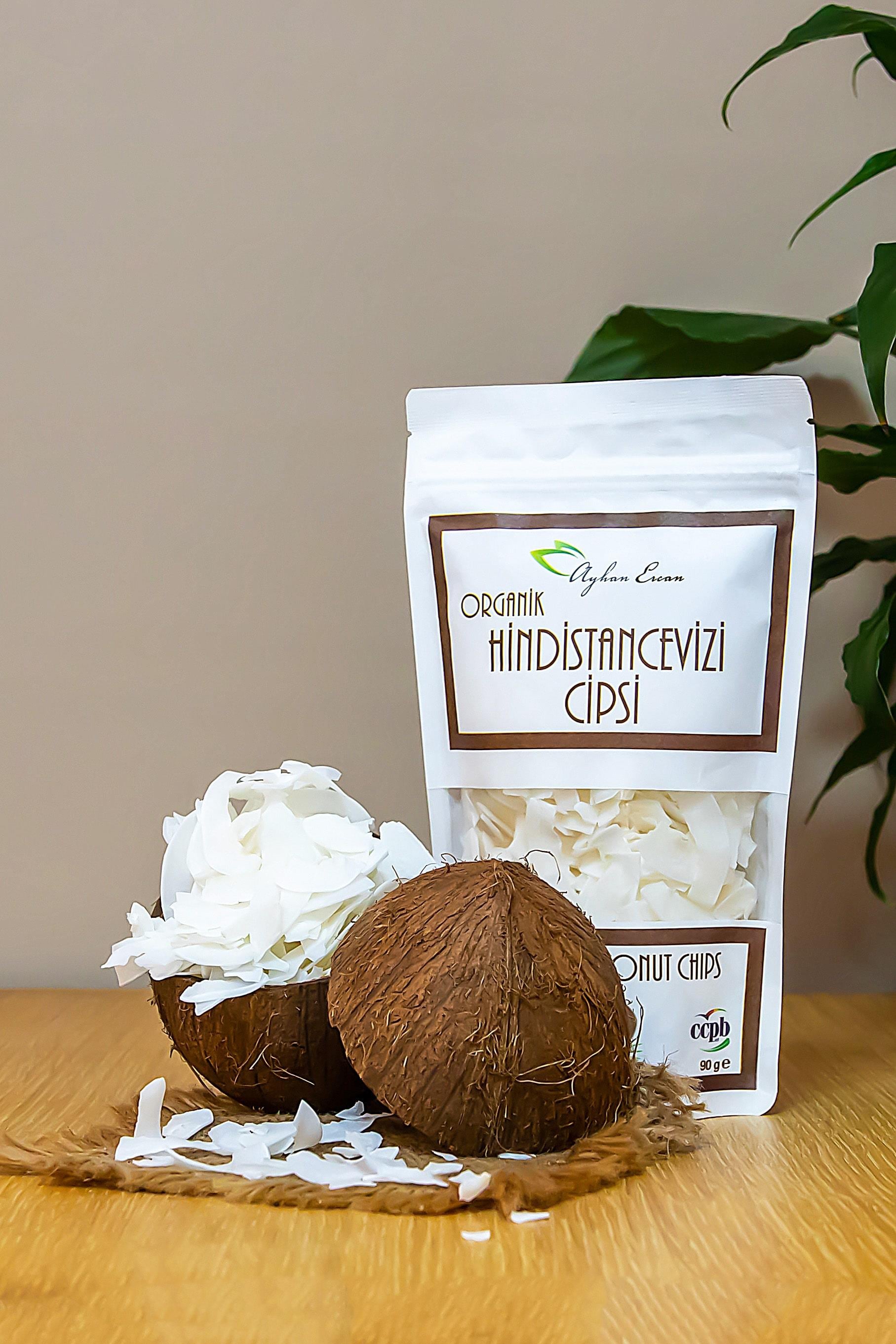 Organik Hindistan Cevizi Cipsi 90 G