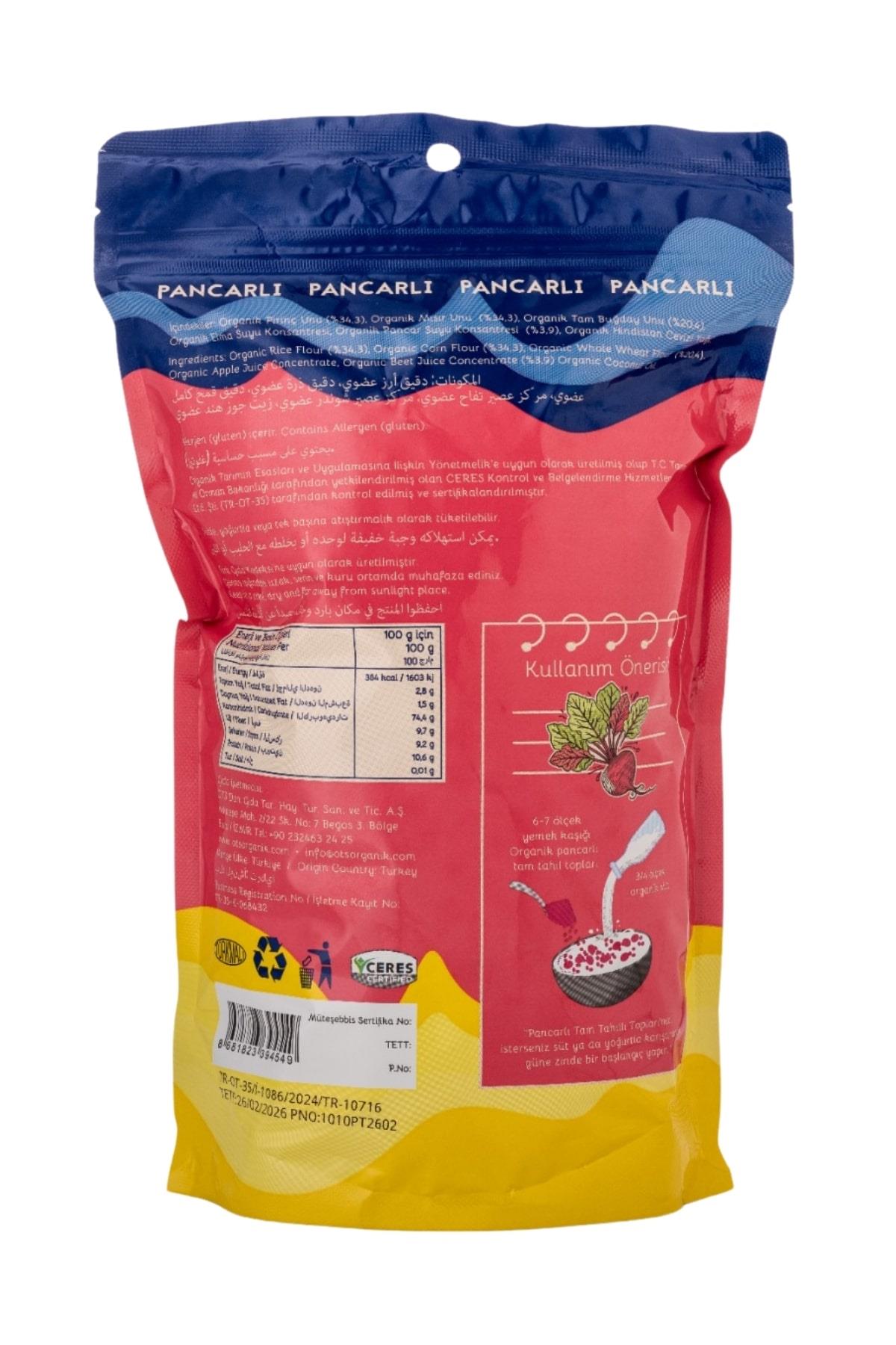Organik Tam Tahıllı Pancarlı Toplar 300 G