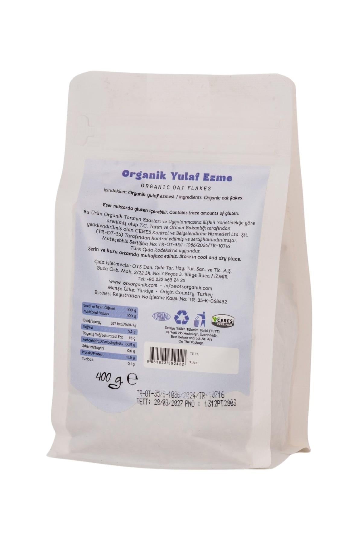 Organik Yulaf Ezme 400 G