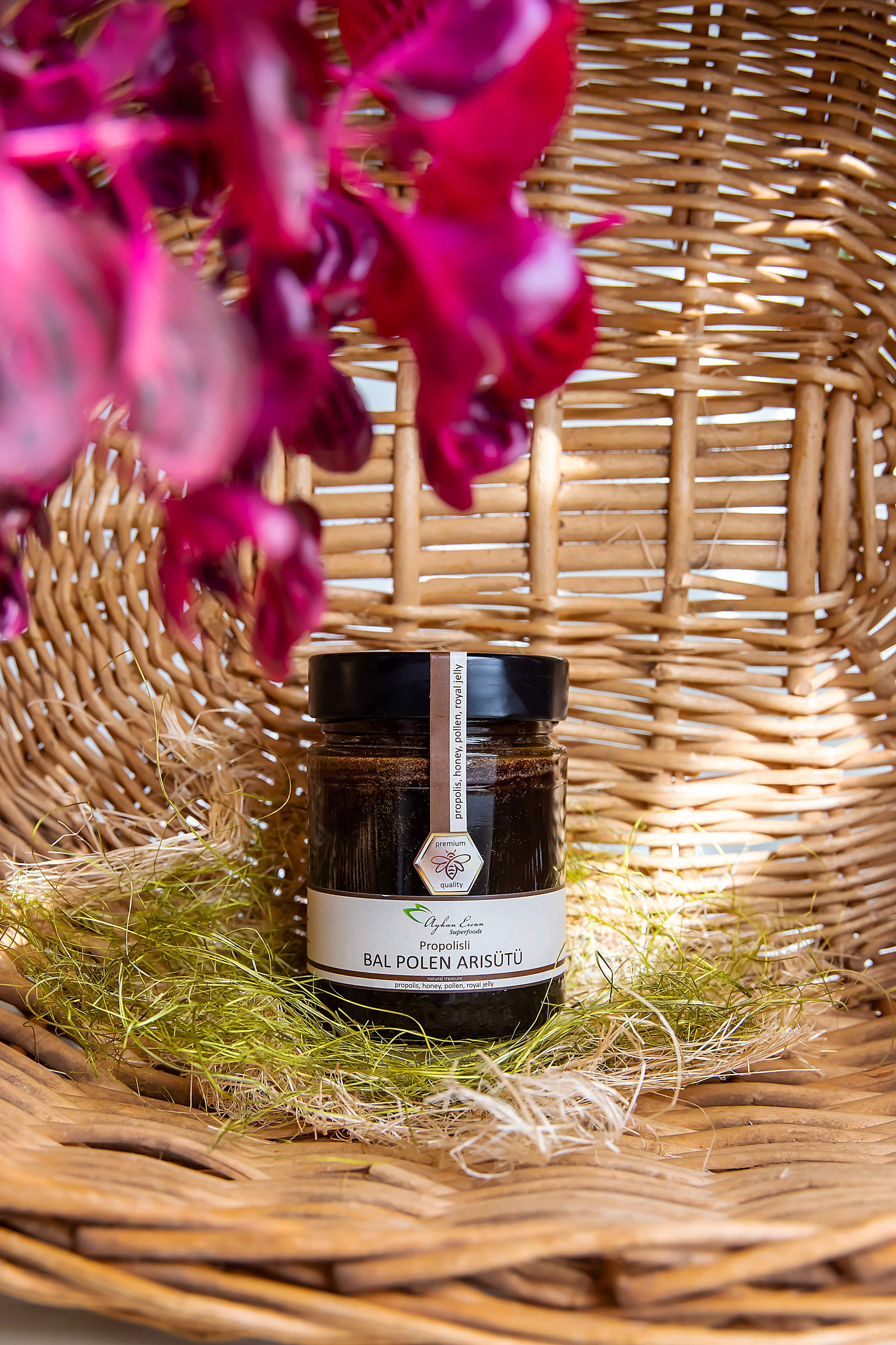 Propolis, Çiçek Balı, Arı Poleni ve Arı Sütü Karışımı 340 G