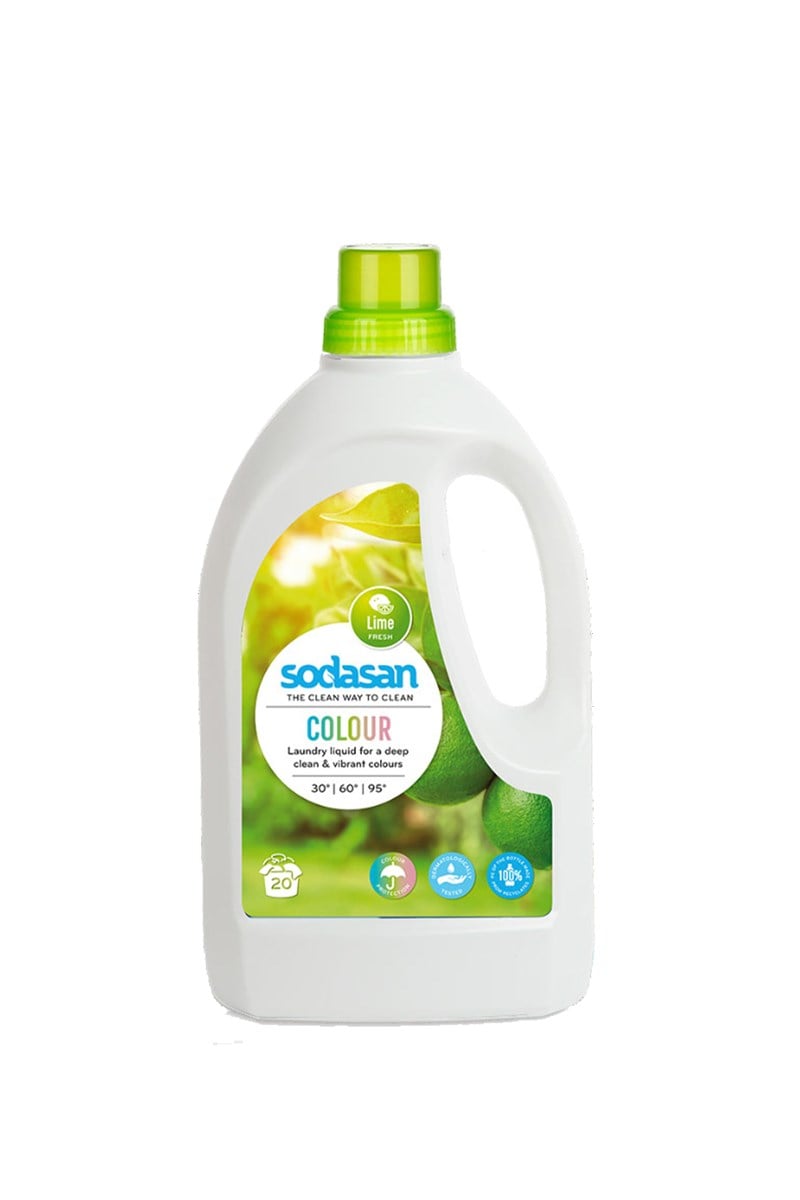 SODASAN Organik Sıvı Çamaşır Deterjanı Color (Renkli) Limon 1.5 Lt 