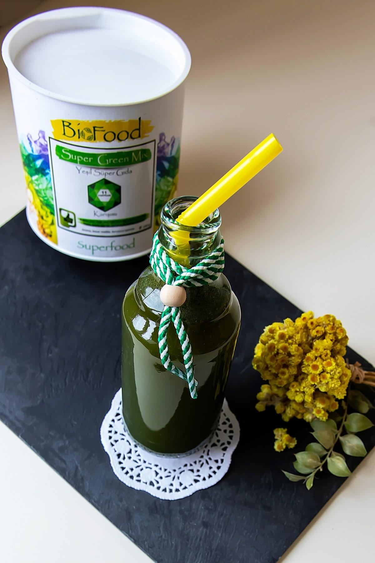 BioFood | Super Green Mix Glutensiz Yeşil Sebze Karışımı İçecek