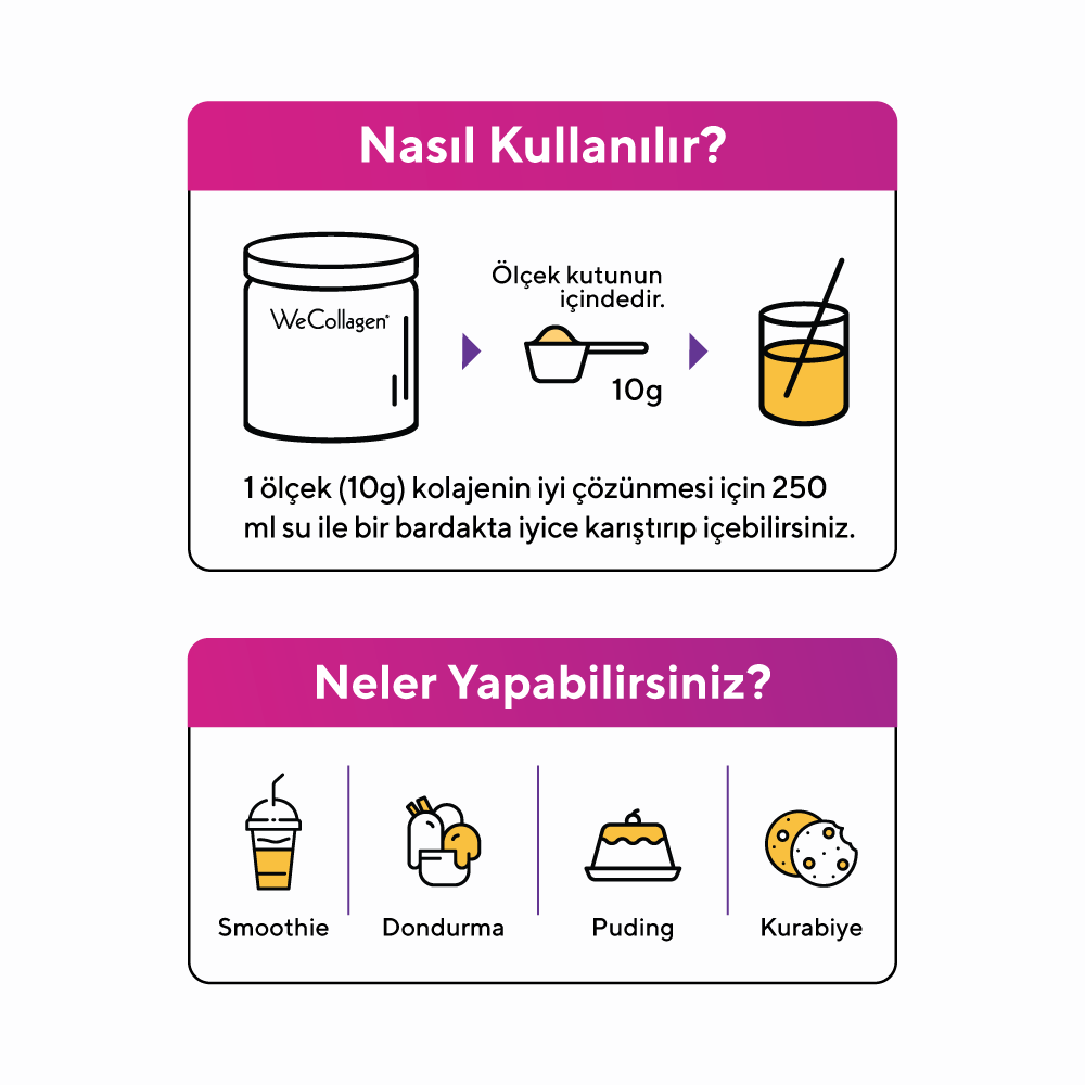 WeCollagen Tip 1-2-3 Toz Kolajen 300 g