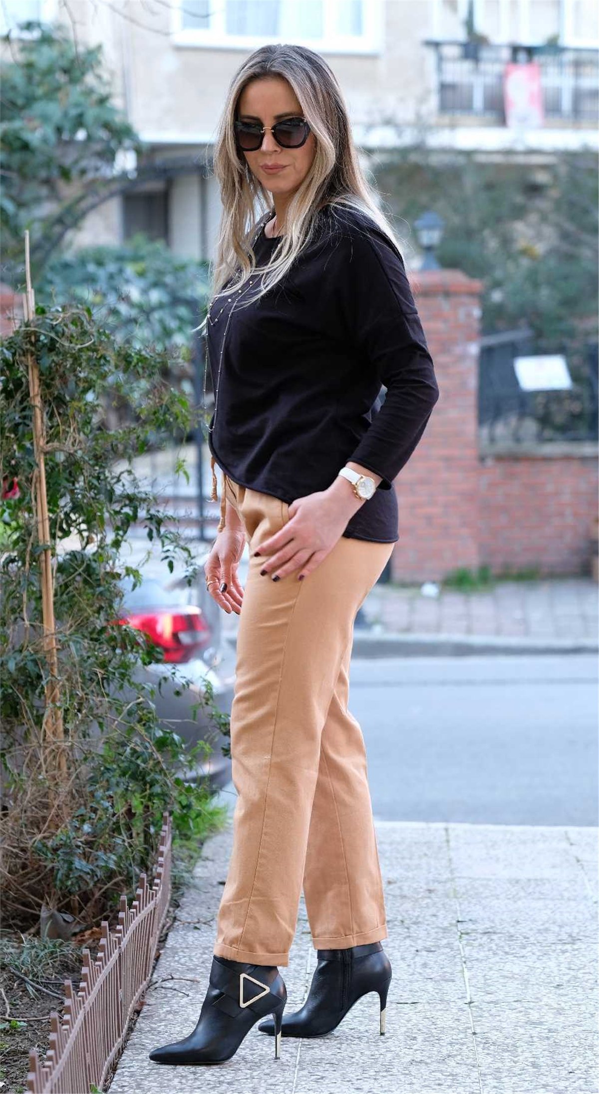 Beli Lastikli Gabardin Pantolon