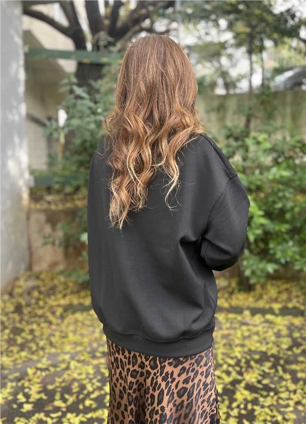 Bisiklet Yaka Sweat