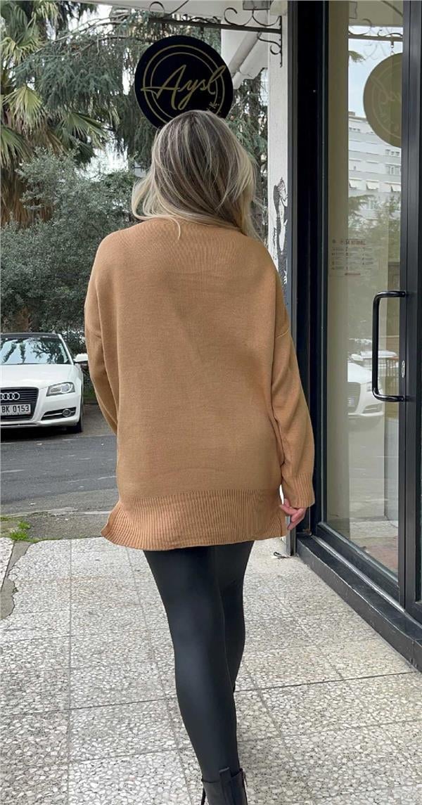 Deri Görünümlü Tayt